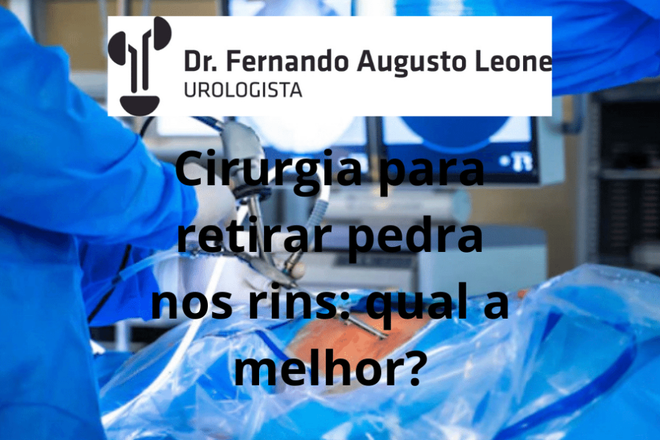 cirurgia para retirar pedra nos rins